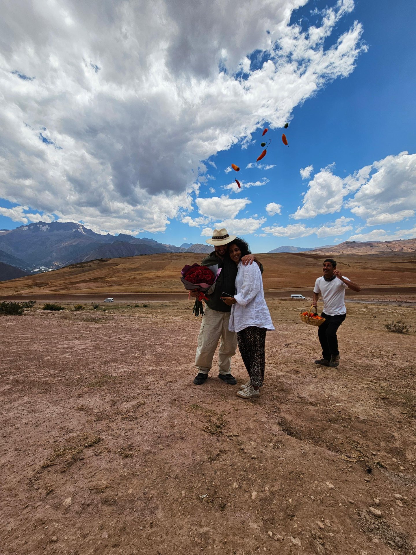 Chillies thrown in celebration
